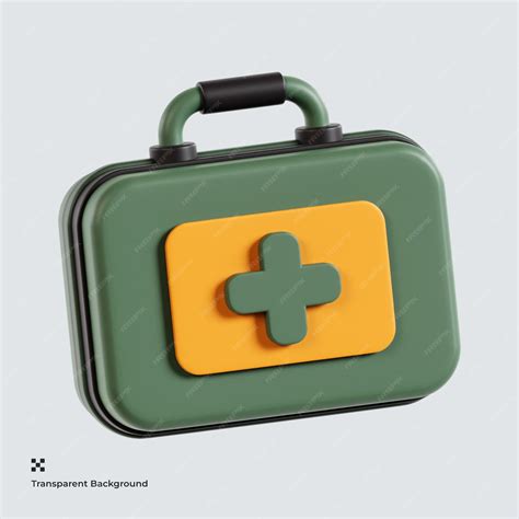 Premium Psd First Aid Kit 3d Illustration