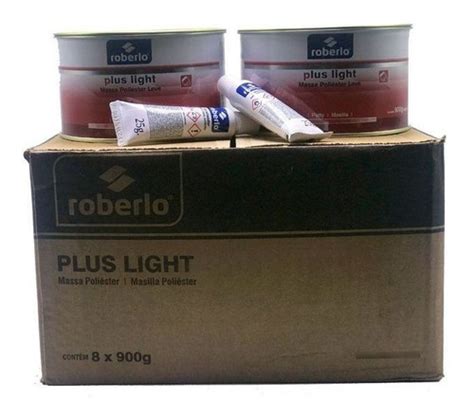 Massa Poliester Roberlo Plus Light Caixa C Unidades Gr