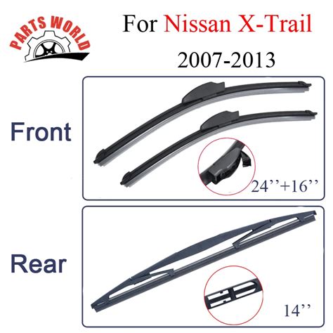 Silicone Rubber Front And Rear Wiper Blade For Nissan X Trail