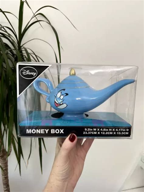 Neu Disney Aladdin Blaue Genie Lampe Geldbox Sparschwein Primark