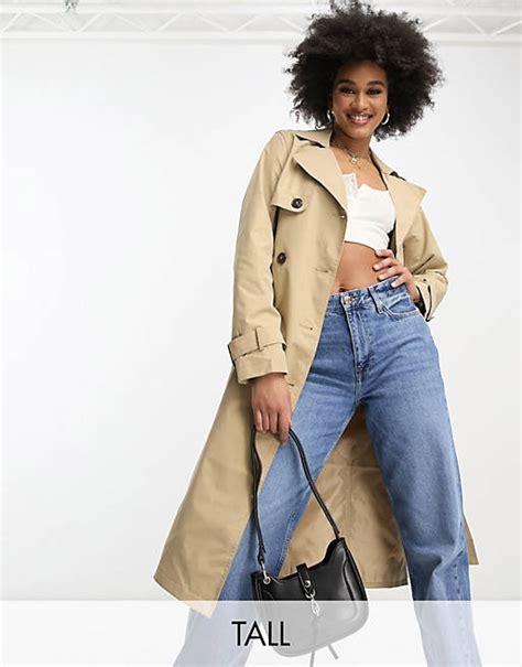 New Look Tall Trenchcoat In Camel Asos