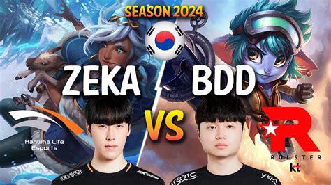 HLE Zeka Vs KT BDD Zeka TALIYAH Vs BDD TRISTANA Mid Patch 14 3 KR