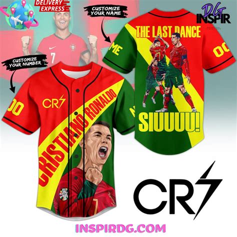 Cristiano Ronaldo CR7 Euro 2024 Baseball Jersey Shirt - InspirDG