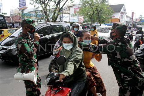 PPKM LEVEL 4 DI MAKASSAR DIPERPANJANG ANTARA Foto