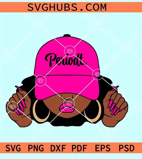 Periodt Woman Cap Svg Melanin Woman Svg Black Woman Svg