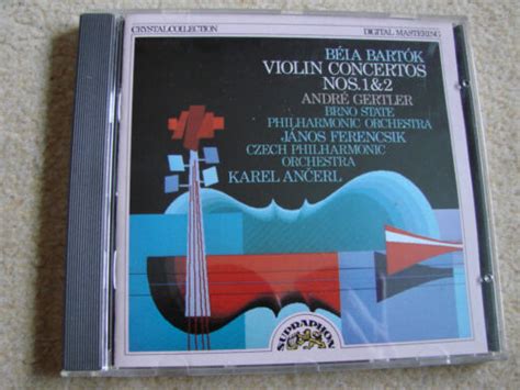 cd BÉLA BARTÒK Violin Concertos Nos 1 2 Gertler Brno State Philh