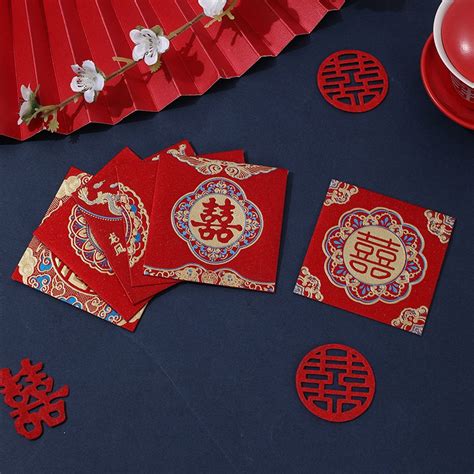 Mini Wedding Red Envelope Wedding Blessing Red Packet Traditional