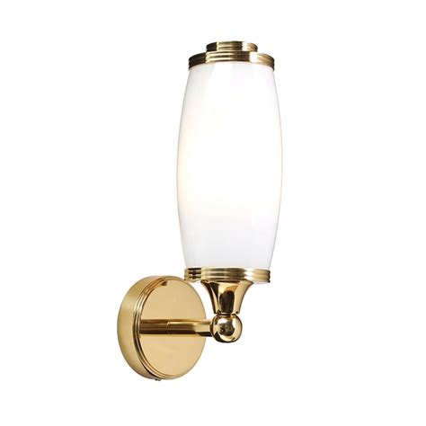 Elstead Lighting Eliot Single Bathroom Wall Light Polished Brass