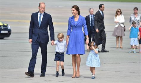 Princess Charlotte Wears Blue With The Duchess Of Cambridge As They