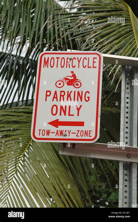 Motorcycle Parking sign Stock Photo - Alamy