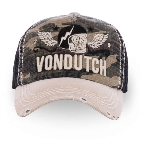 VON DUTCH CASQUETTE XAVIER CAMO EN COTON MIXTE