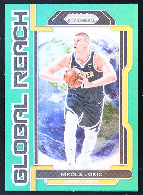 Nikola Jokic Panini Prizm Global Reach Prizms Green