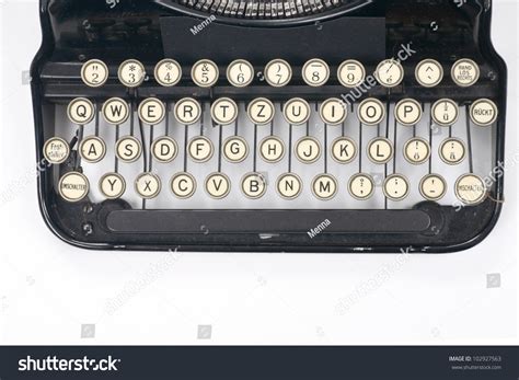 Typewriter On White Typing Type Writing Write Stock Photo 102927563