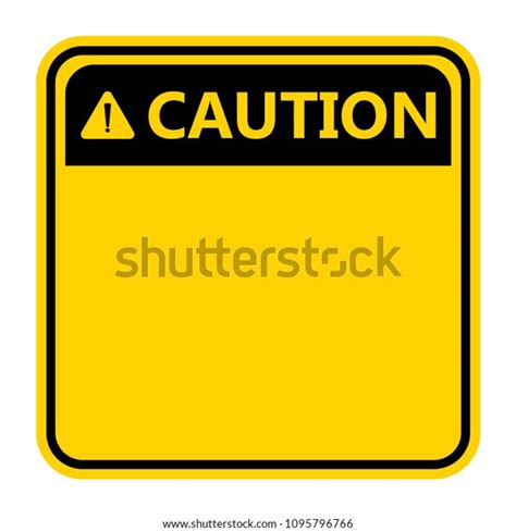 Symbol Yellow Caution Sign Iconexclamation Mark Stock Vector (Royalty ...