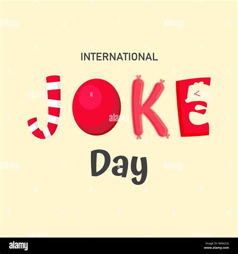 International Joke Day Vector Background Or Graphic Banner Stock Photo