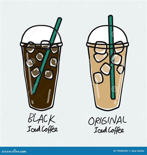 Iced Coffee Retro Poster Vector Illustration | CartoonDealer.com #67947616