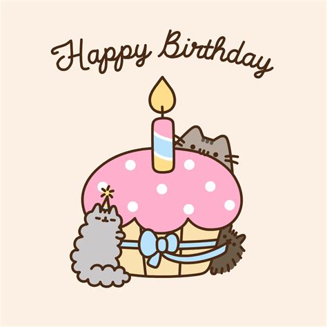 Pusheen The Cat Photo Pusheen Happy Birthday Happy Birthday Cat