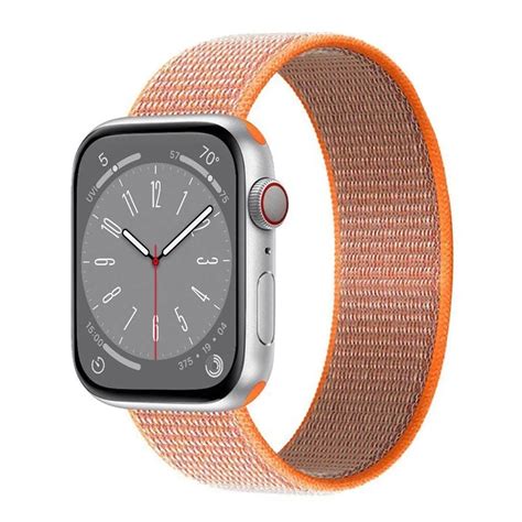 Nylon Armband Apple Watch 8 45mm Spicy Orange Elgiganten Elgiganten