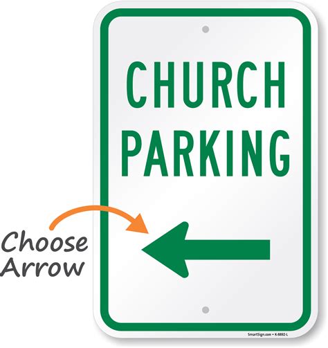 Church Parking Sign