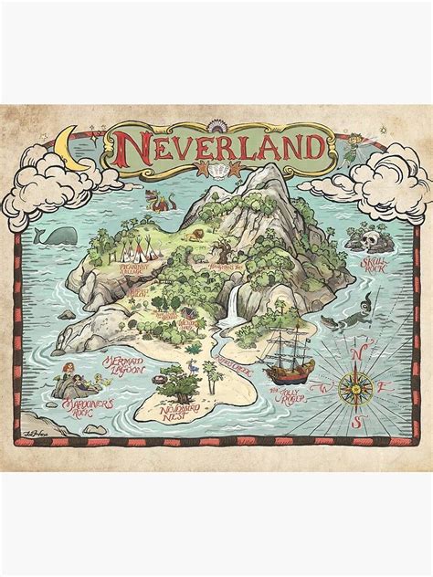 Neverland Map Throw Blanket For Sale By Joehox Redbubble Fantasy