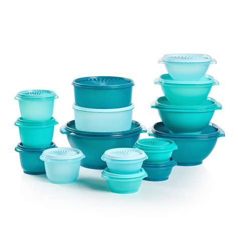 Tupperware 3opc Heritage Get It All Set Food Storage Container Set