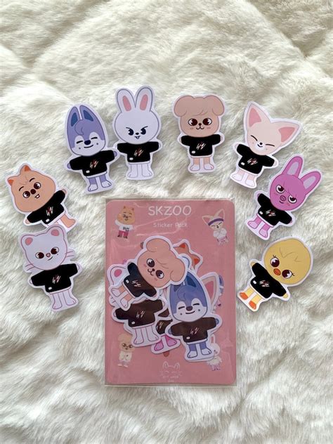 SKZOO Stickers Stray Kids Sticker Hyunjin Felix Bang Chan | Etsy