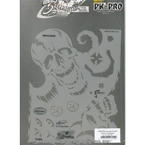 Iwata Artool Son Of Skullmaster Schablone Fh Sk Sp