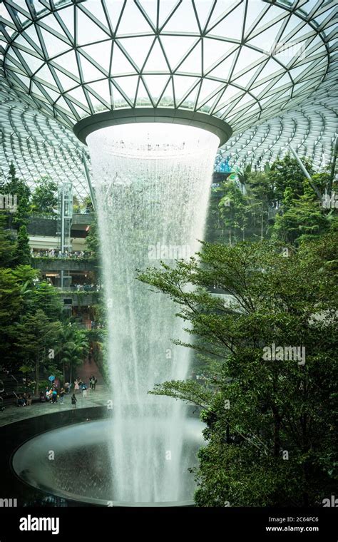 Rain Vortex” Is Worlds Tallest Indoor Waterfall Located In Jewel