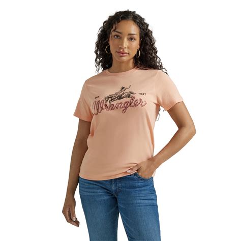 Murdoch S Wrangler Women S Retro Bronc Rider Logo Tee