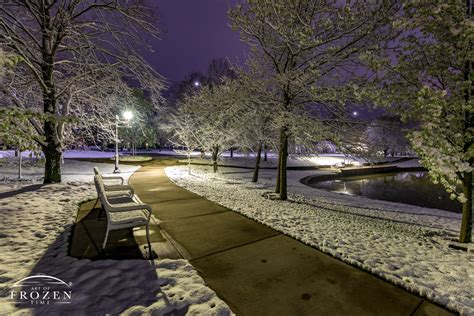 Kettering Lincoln Civic Park Commons After A Spring Snow No Art Of