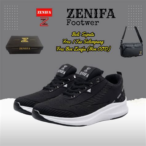 Jual Sepatu Olahraga Pria Sneaker Lari Sport Men Running Jogging Zenifa