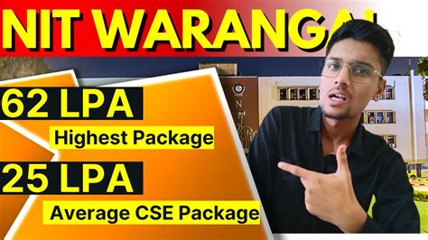 Nit Warangal Lpa Cse Avg Package Campus Tour All About Nit