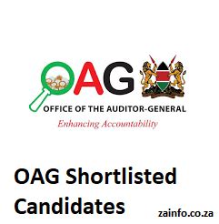 Oag Shortlisted Candidates Application Form Dates