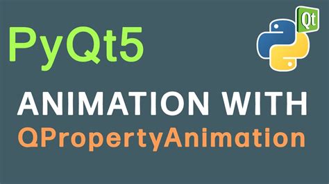 How To Create Widget Motion Animation With Qpropertyanimation Pyqt5