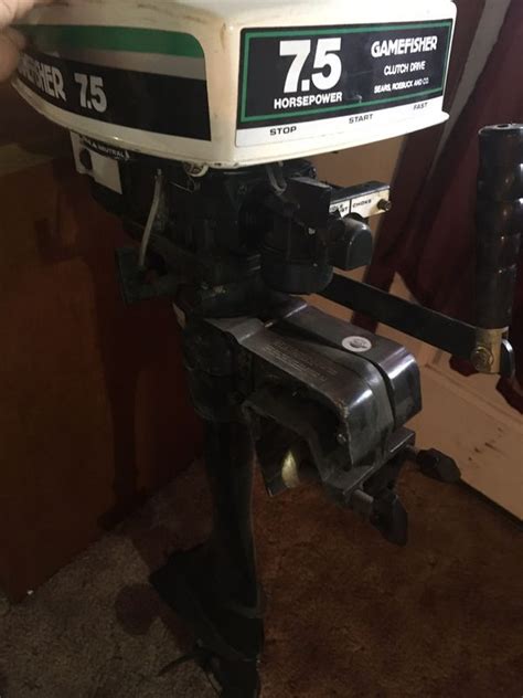 Sears Gamefisher 7 5 Hp Outboard Boat Motor For Sale In Reedsport OR