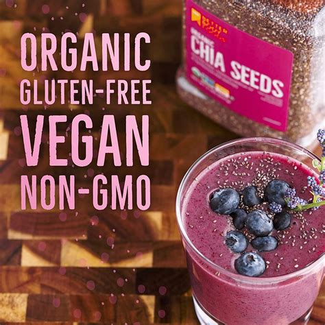 Betterbody Foods Organic Chia Seeds With Omega Non Gmo Lbs Oz