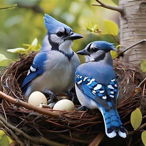 Premium Photo | Explore the nesting habits of Blue Jays and how they ...