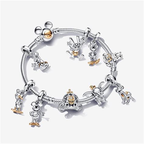 Complete Disney100 Anniversary Bracelet Set Two Tone Pandora Ie