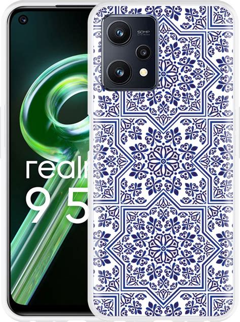 Hoesje Geschikt Voor Realme 9 5G Delfts Blauw II Bol