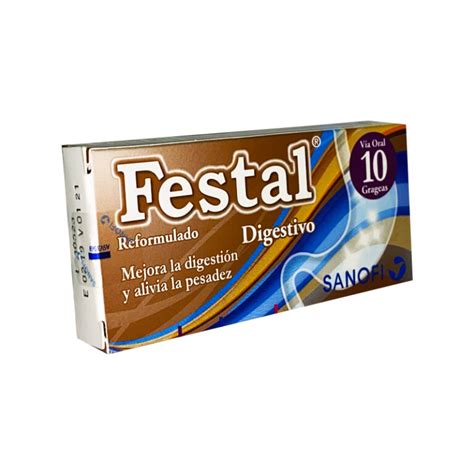 Festal Digestivo Via Oral 10 Tabletas Sanofi Gran Feria Pzo