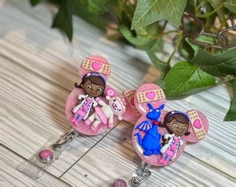 Doc Mcstuffins Disney Id Badge Weighs Less Than Oz Etsy