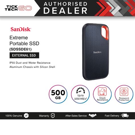 Sandisk Extreme Portable Ssd V2 500gb1tb2tb4tb 1050mbs E61 Usb 32