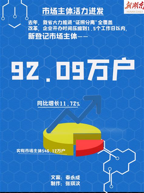 营商环境持续优化 市场主体活力迸发 全省去年新登记市场主体超92万户 经济要闻 新湖南