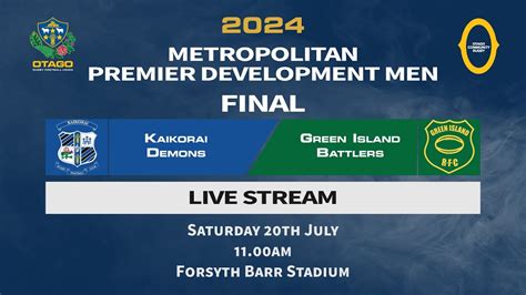 2024 Otago Rugby Metro Premier Development Men Final YouTube