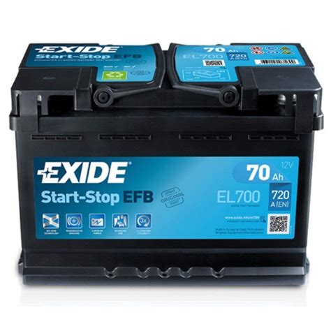 Acumulator Auto Exide Efb Ah Cod El Start Stop