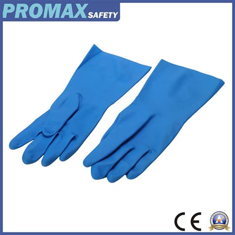 Reusable Super Unsupported Blue Unlined Green Nitrile Heavy Duty