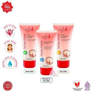 Jual Red A Facial Foam For Acne Skin Normal Oily 80ml Normal Red