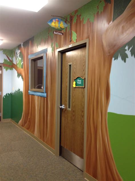 Finished Nursery Kids Area Entry Hallway Preschool Classroom