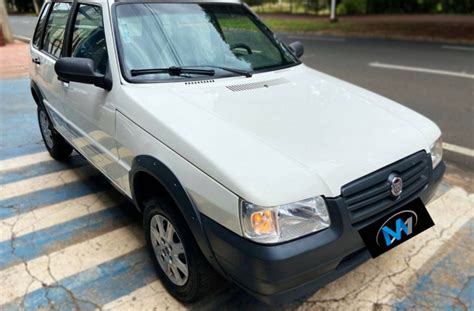 Fiat Uno Branco Flex 2013 Usado Interior Carro