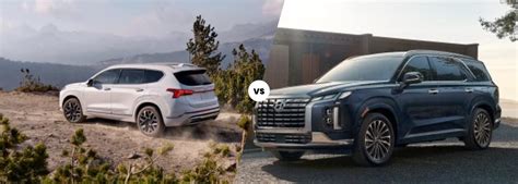 Hyundai Santa Fe Vs Palisade Hyundai Suv Comparison